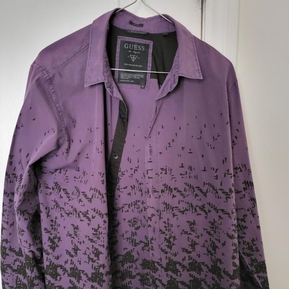Guess Long Sleeve Casual Shirt Size M